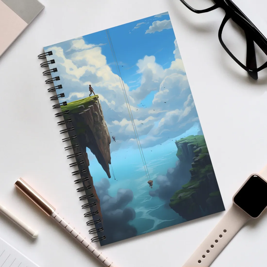 Vibrant Spring Flower Bouquet: Colorful - Spiral Notebook