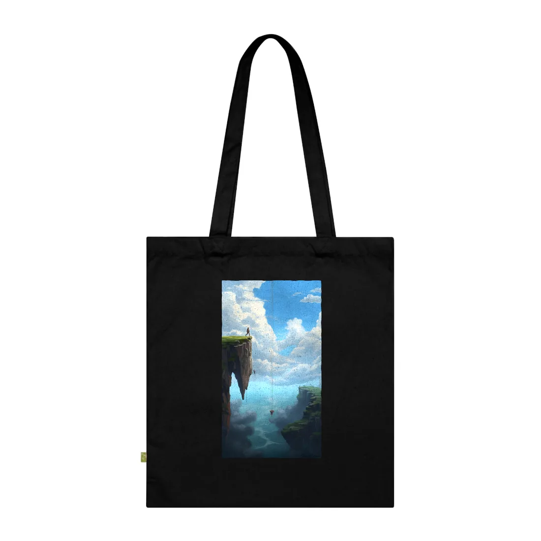 Vibrant Spring Flower Bouquet: Colorful Tote Bag - Tote Bag (Black)