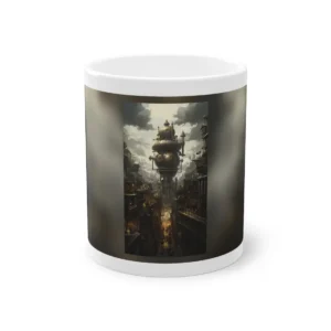 Brass Clockwork Tower Mug