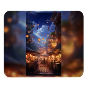 Lantern Street Food Market Mouse Pad