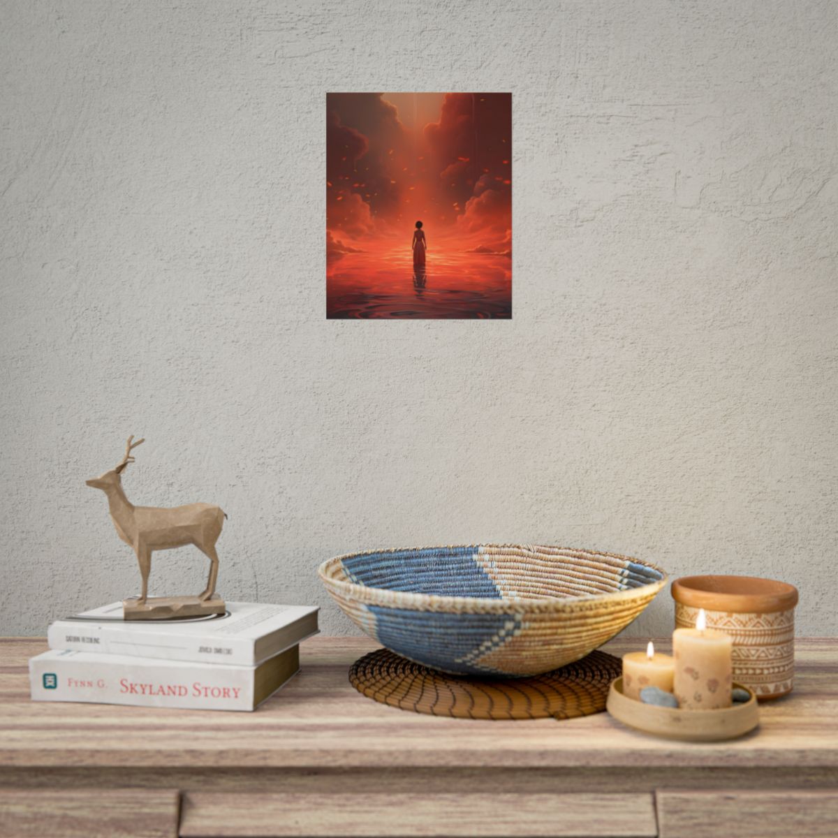 Vibrant Sunflower in Full Bloom: Outdoor Artwork - Poster