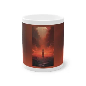 Figure in Red Water Mug