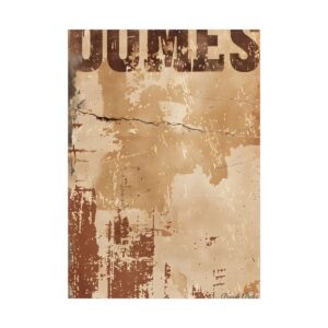 Distressed Sepia Grunge Texture Poster