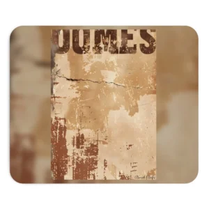 Distressed Sepia Grunge Texture Mouse Pad