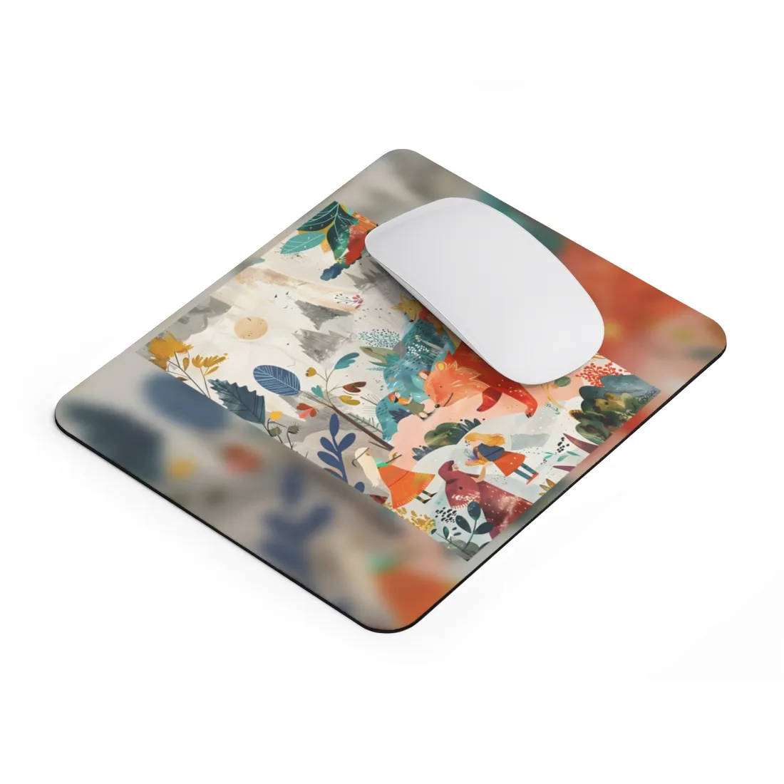 Vibrant Whimsy: Colorful Illustrations Featuring Belo - Mouse Pad