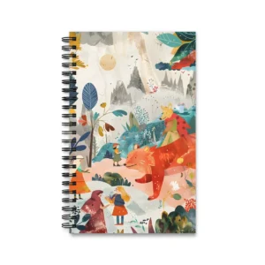 Woodland Animals and Children Spiral Notebook