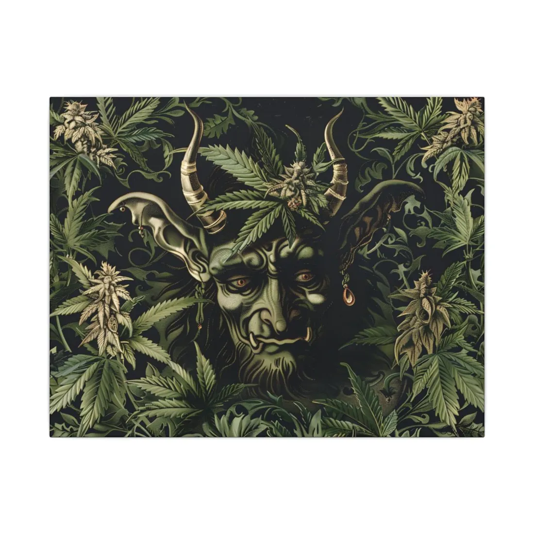 Victorian Devil: Antique Illustration - Canvas