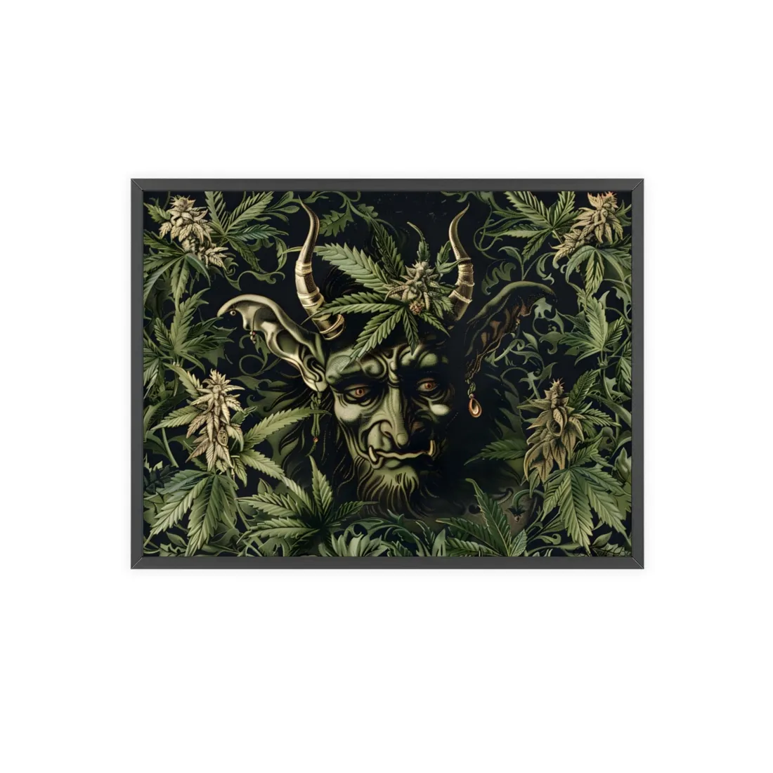 Victorian Devil: Antique Illustration - Framed Poster