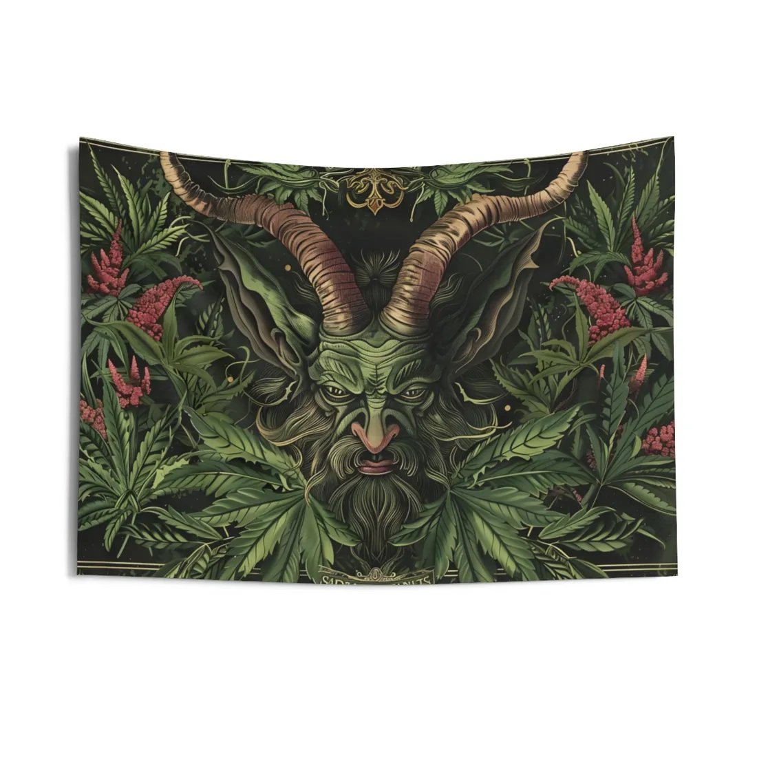 Victorian Devil: Dark Ominous - Wall Tapestry