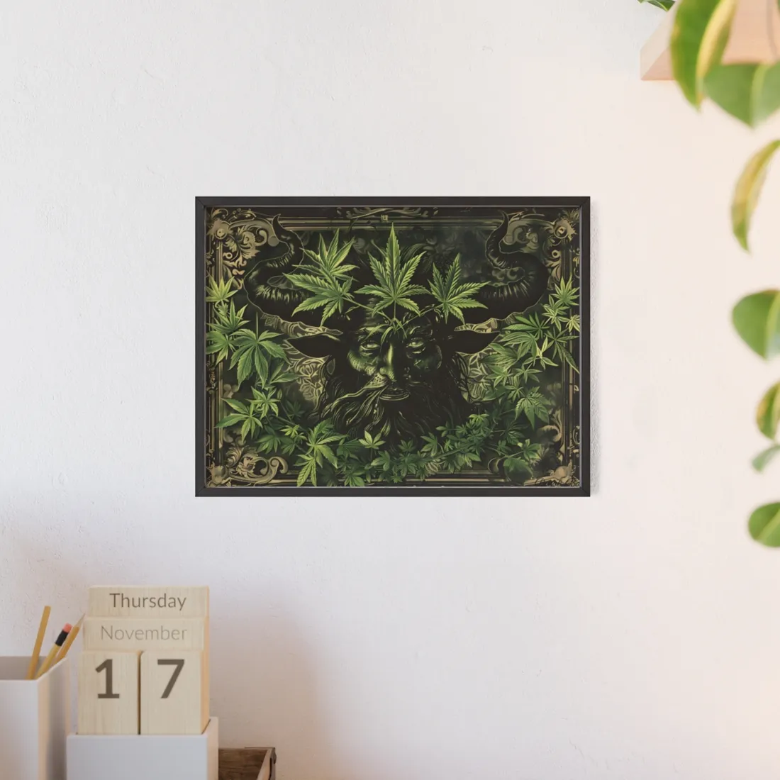 Victorian Era Devil: Chaos Reigns Digital Art - Framed Poster