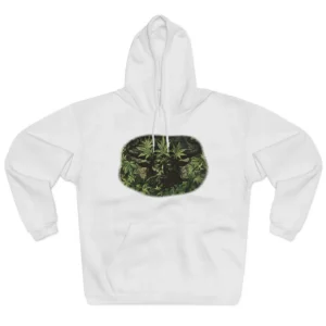 Horned Bearded Face with Leaves Hoodie