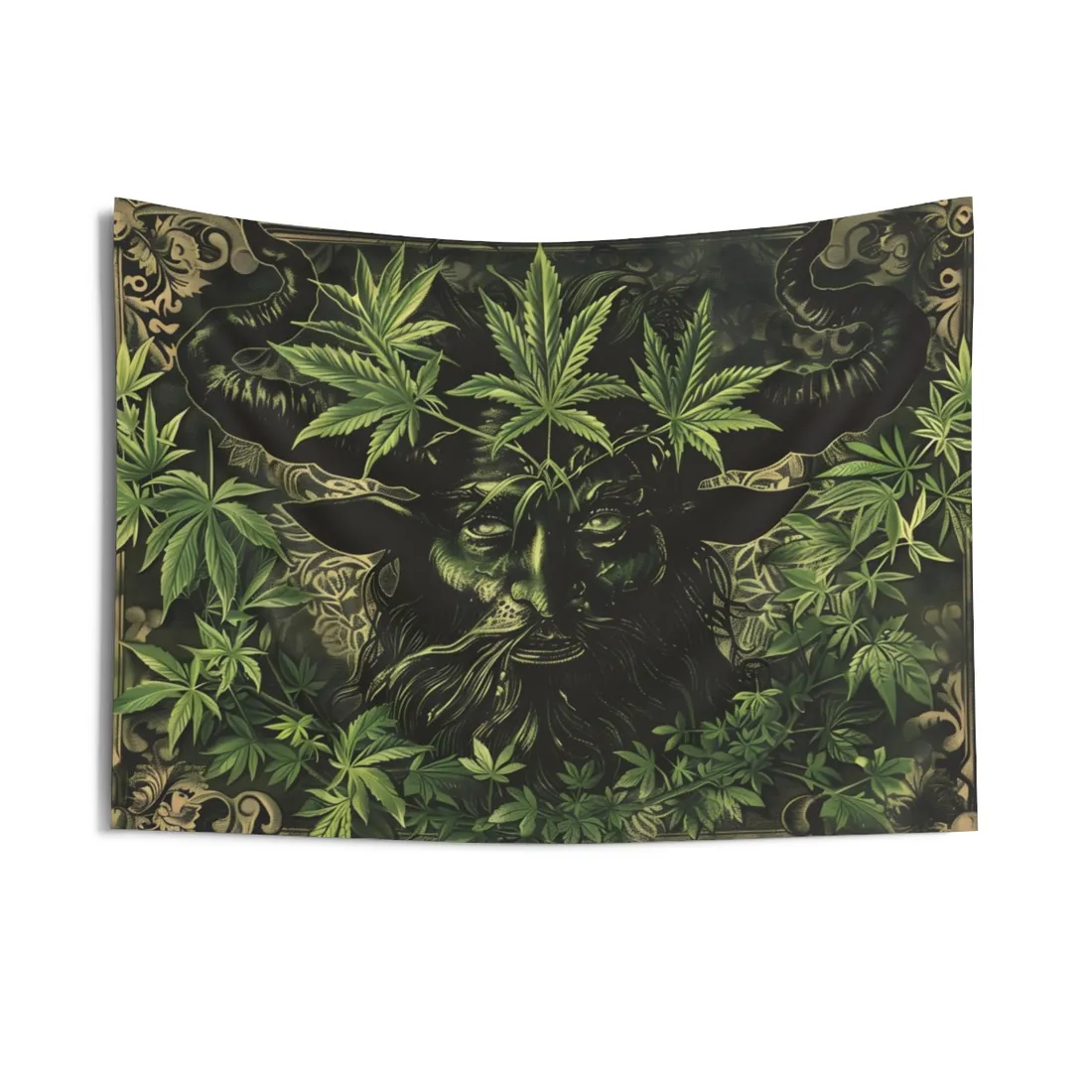 Victorian Era Devil: Chaos Reigns Digital Art - Wall Tapestry