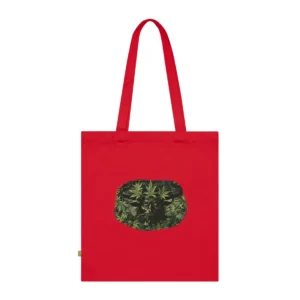 Horned Bearded Face with Leaves Tote Bag