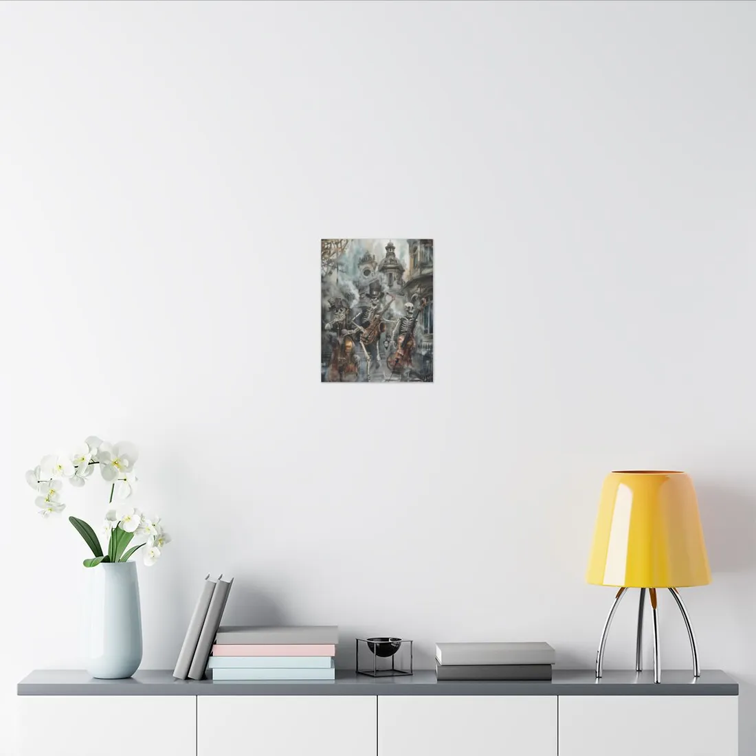 Victorian Lowbrow Jazz: Skeleton Band in Artistic Swing - Canvas
