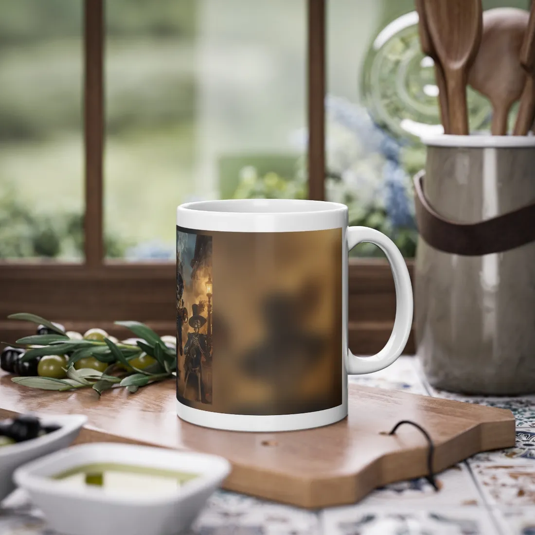 Victorian Skeleton Jazz Band: Lowbrow Artwork in Swing - Mug