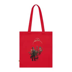 Skeleton Musicians on Street Tote Bag
