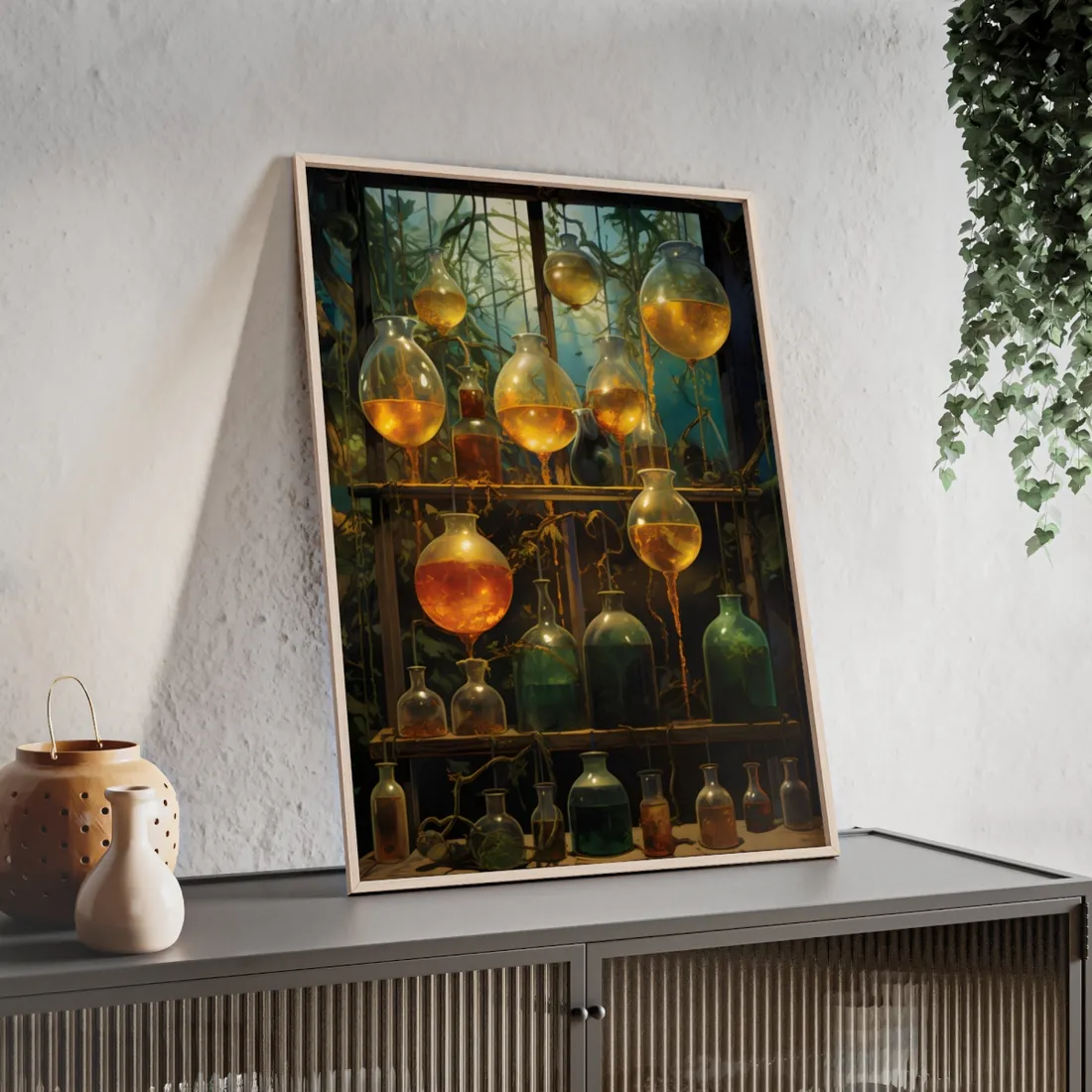 Vigors and Plasmids: Mysterious Lab Equipment - Framed Poster