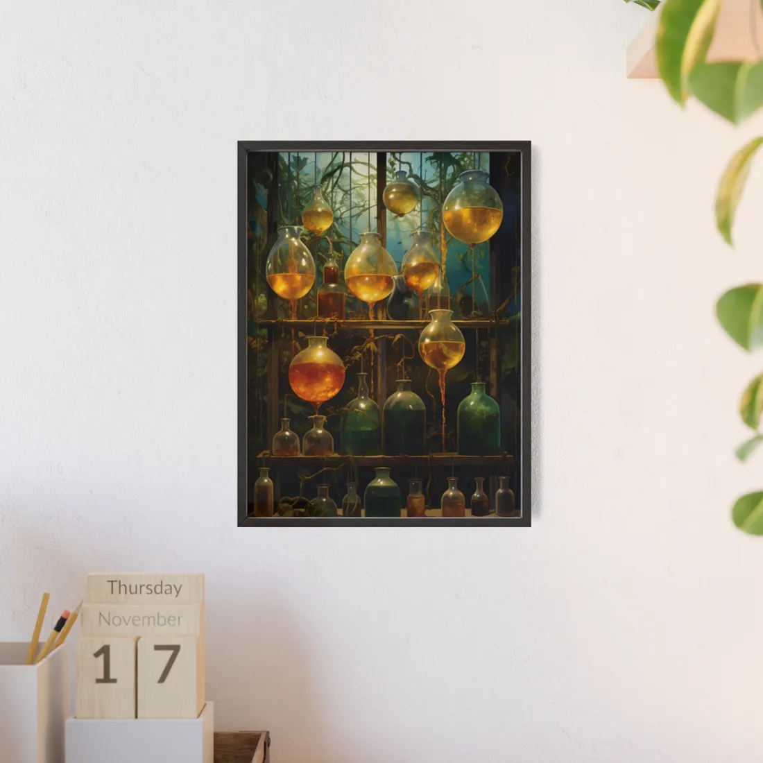 Vigors and Plasmids: Mysterious Lab Equipment - Framed Poster