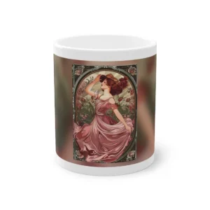 Woman in Pink Dress Mug