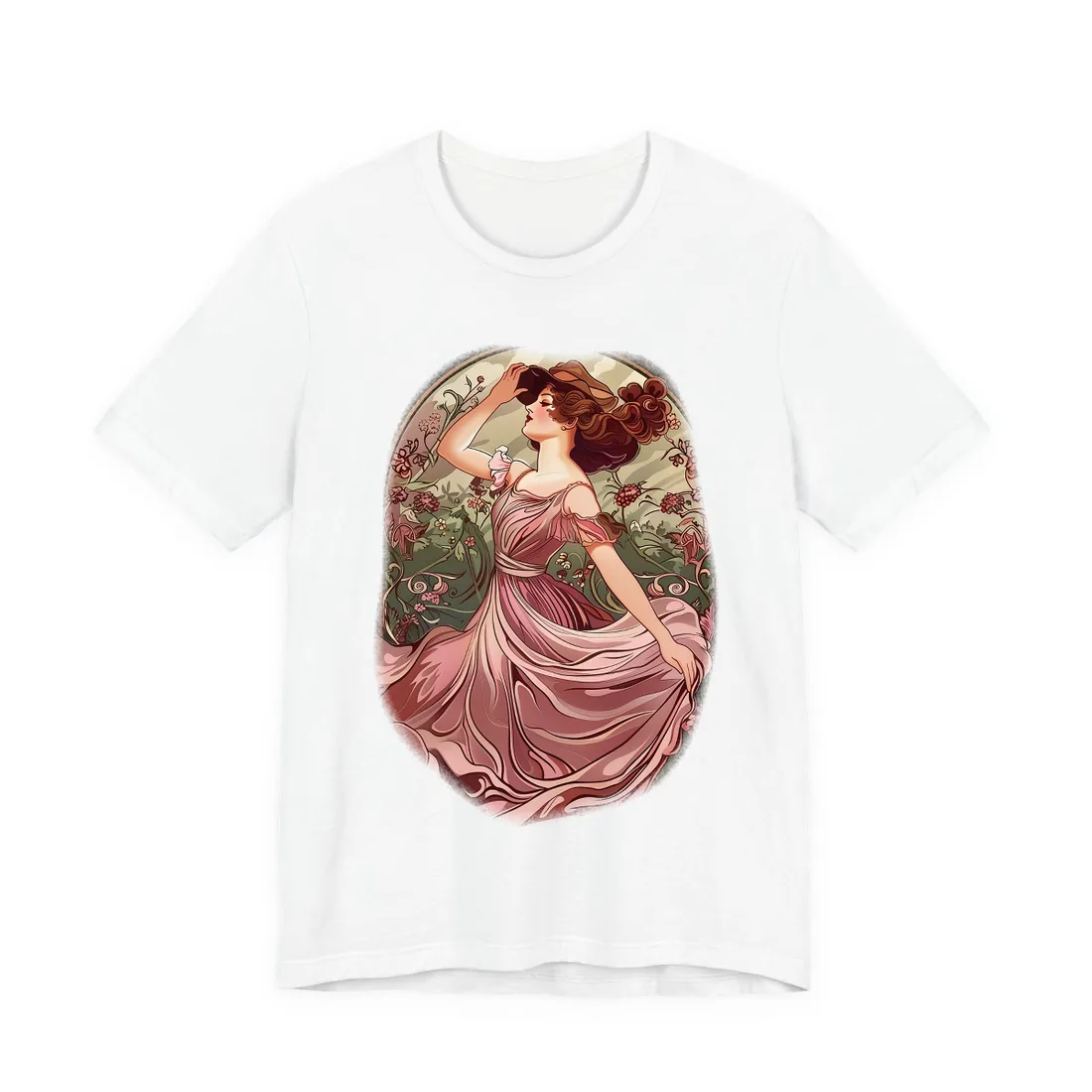 Vintage Art Nouveau BATCH Poster: Limited Edition Design - T-Shirt (White)