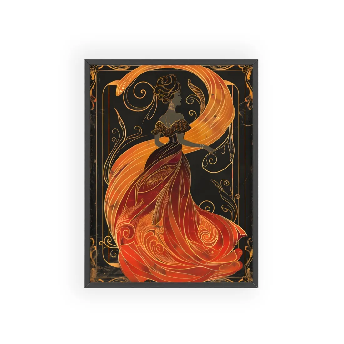 Vintage Art Nouveau Elegant Poster: Batch 1 2024 - Framed Poster