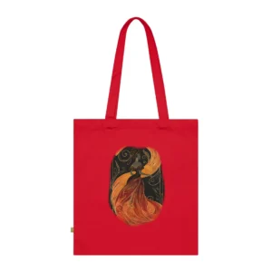 Golden Flame Gown Tote Bag