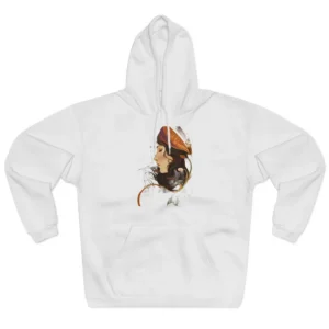 Serene Profile Art Nouveau Hoodie