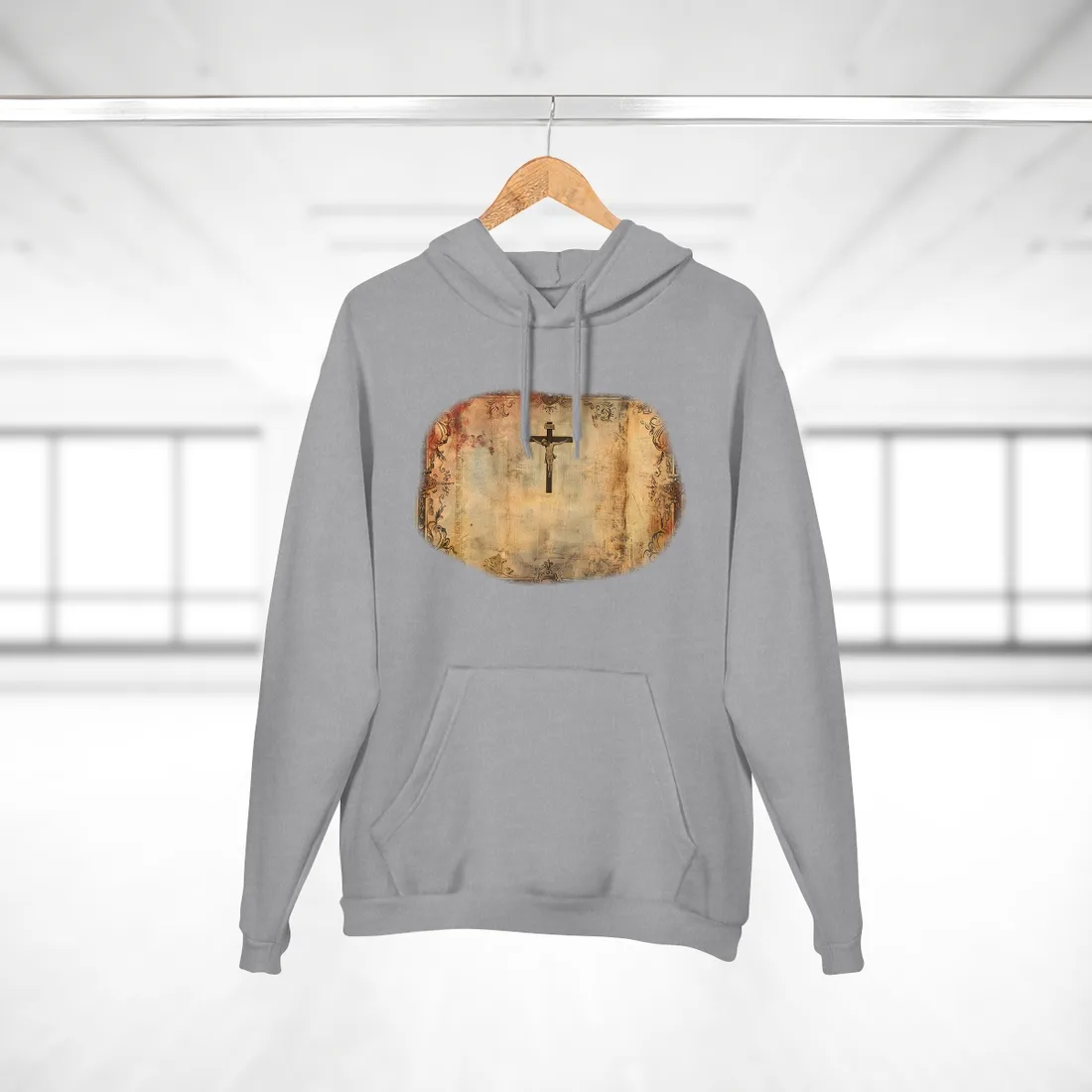 Vintage Biblical Art Print: A Historical Scene - Hoodie (Heather Grey)