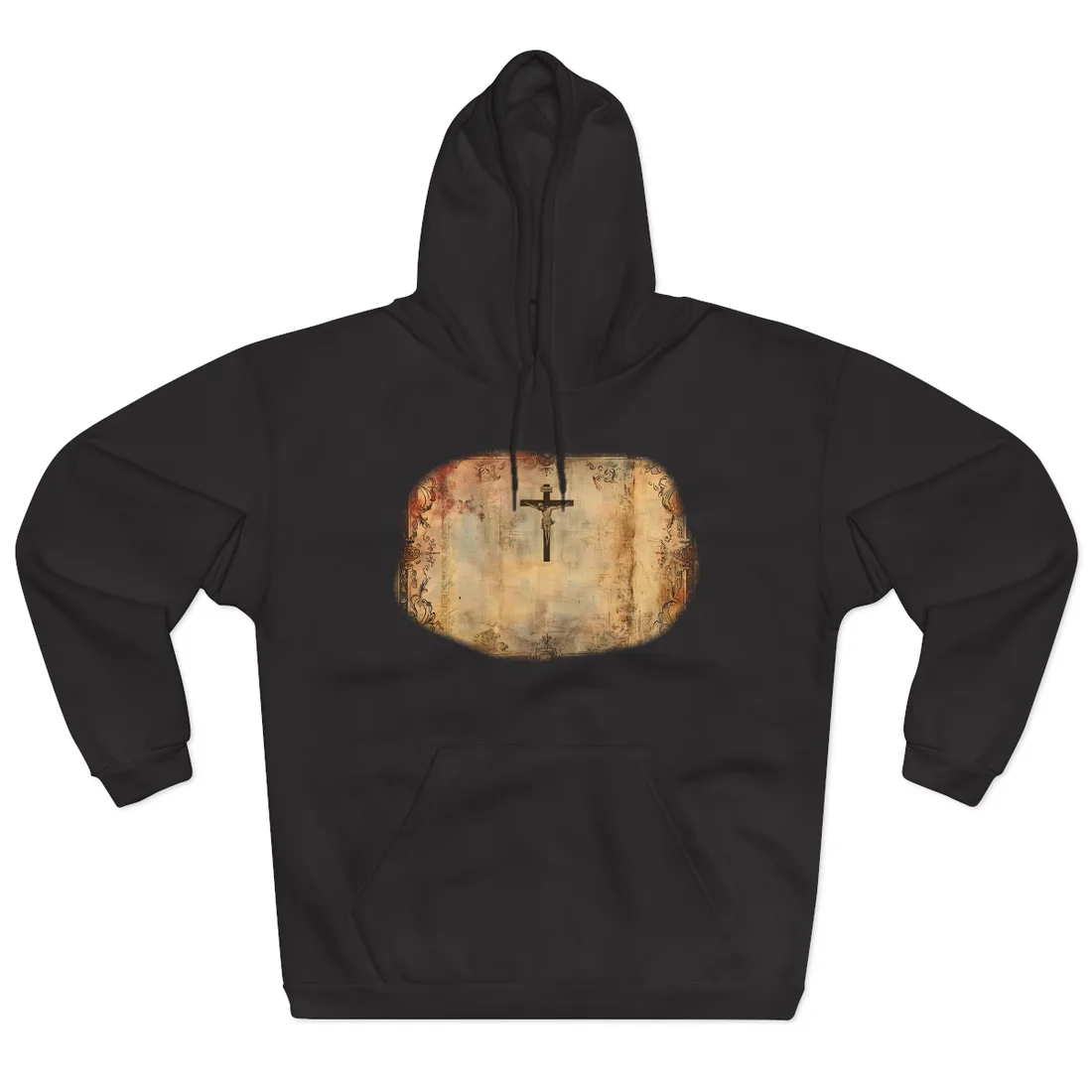 Vintage Biblical Art Print: A Historical Scene - Hoodie (Black)