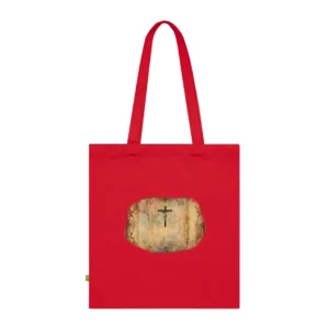 Crucifix on Antique Parchment Tote Bag