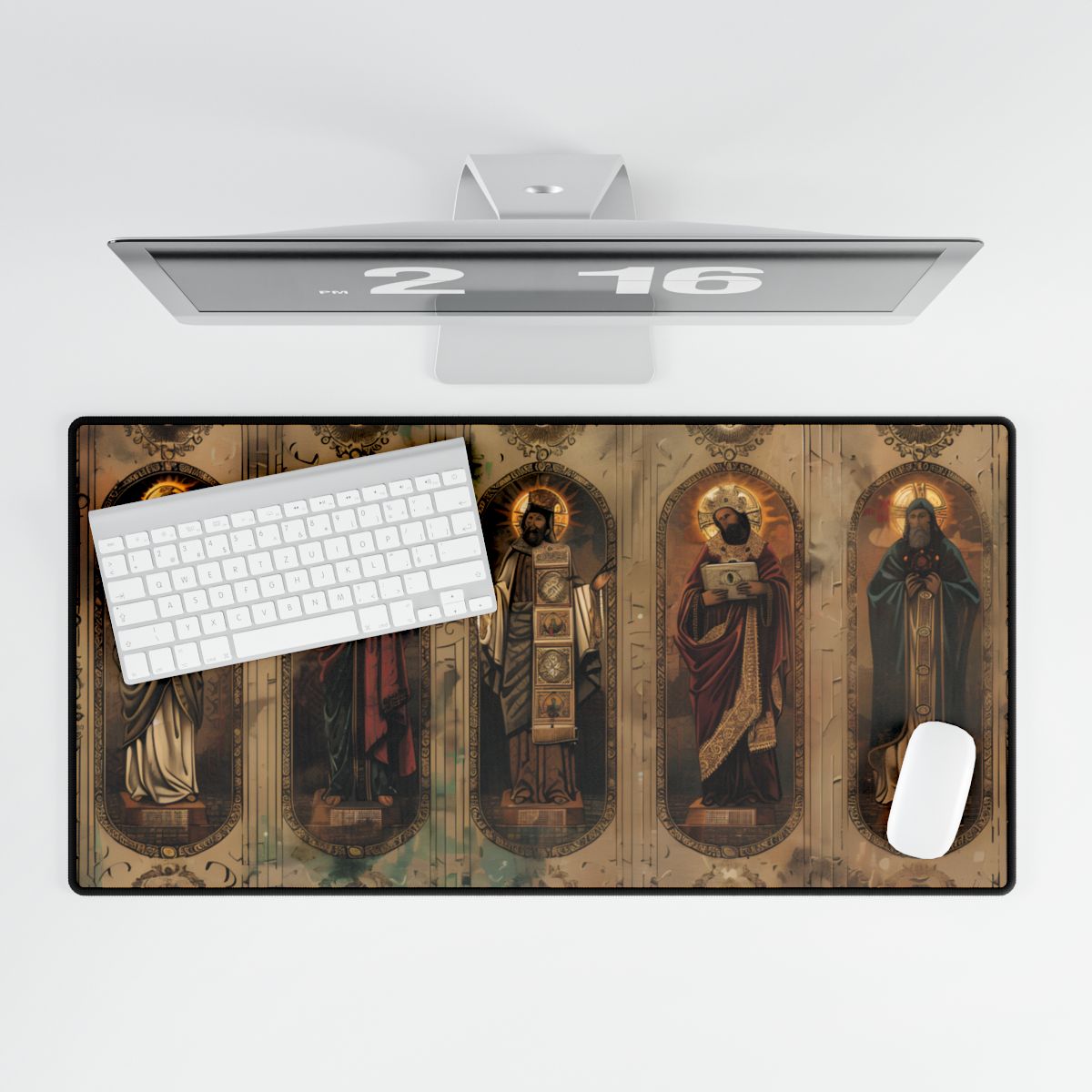 Vintage Biblical Art: Traditional Wisdom Poster - Desk Mat