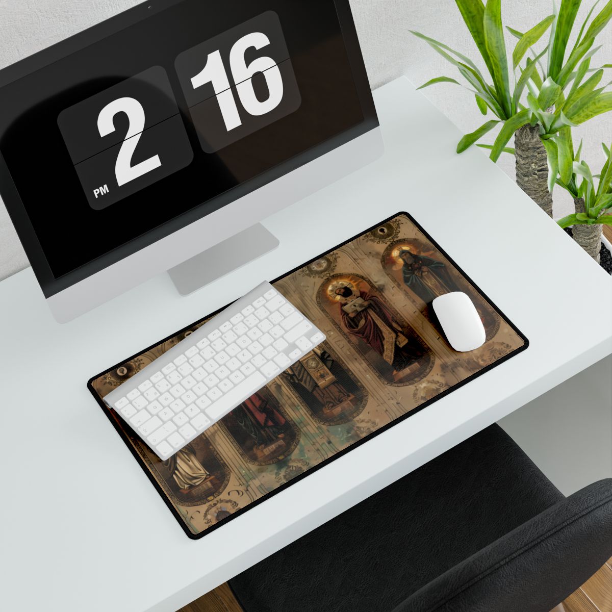 Vintage Biblical Art: Traditional Wisdom Poster - Desk Mat