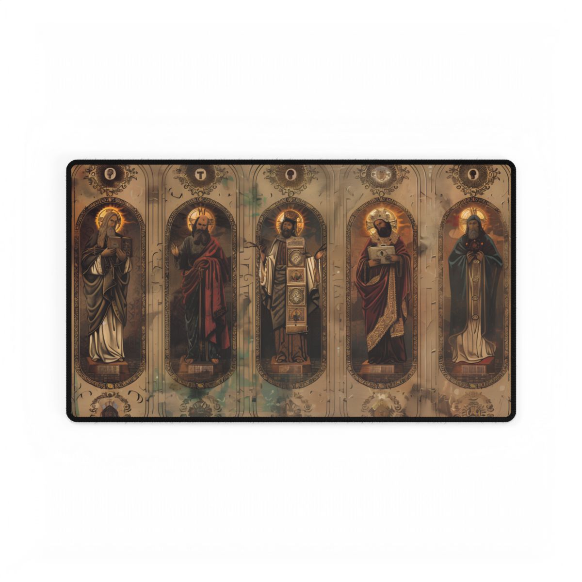 Vintage Biblical Art: Traditional Wisdom Poster - Desk Mat