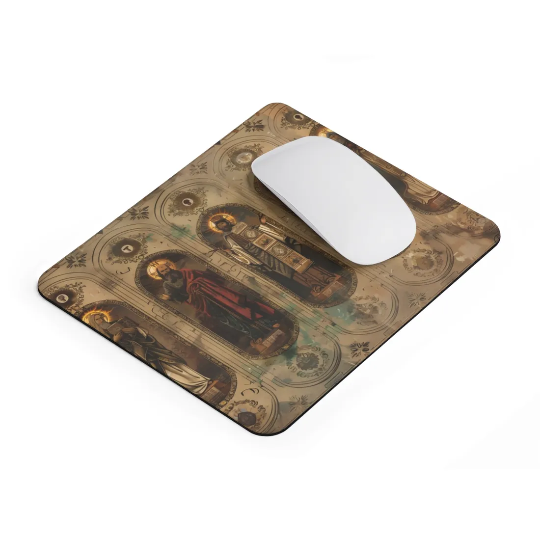 Vintage Biblical Art: Traditional Wisdom Poster - Mouse Pad