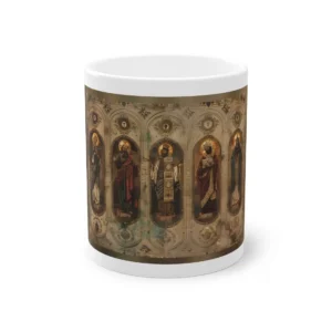 Five Haloed Figures Mug