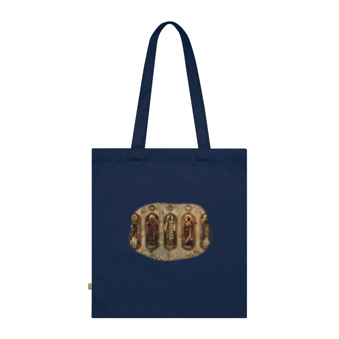 Vintage Biblical Art: Traditional Wisdom Poster - Tote Bag (French Navy)