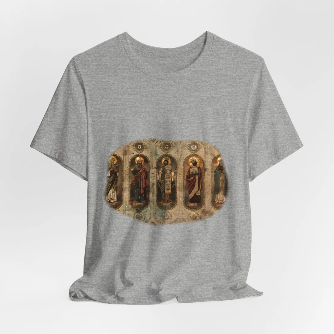 Vintage Biblical Art: Traditional Wisdom Poster - T-Shirt (Athletic Heather)