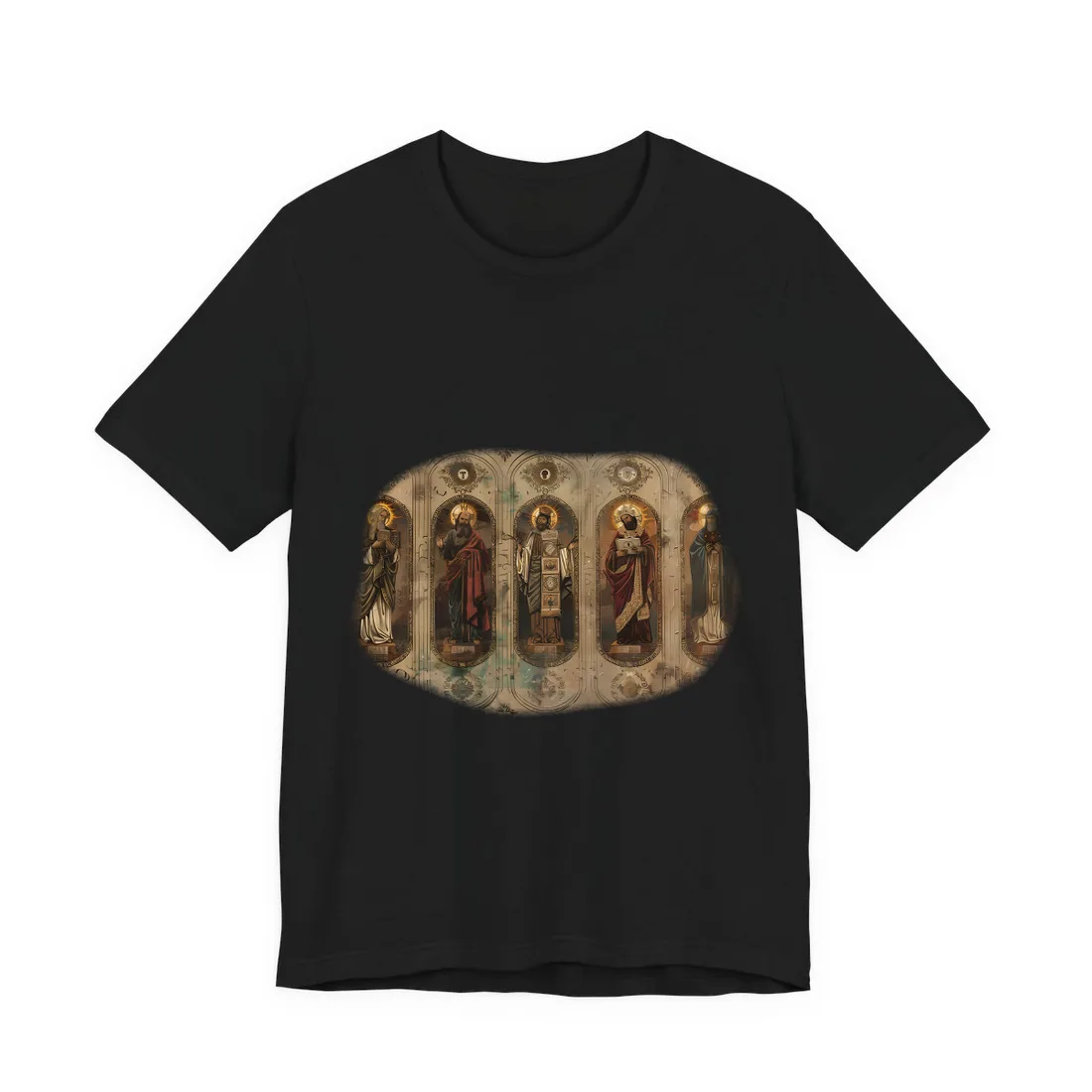 Vintage Biblical Art: Traditional Wisdom Poster - T-Shirt (Black)