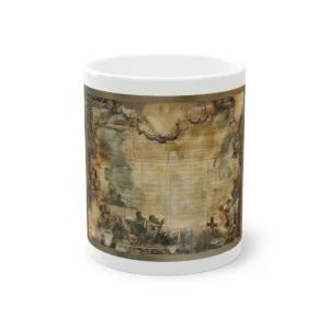 Vintage Parchment Ledger Collage Mug
