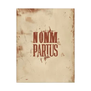Vintage Distressed Typography Canvas Print