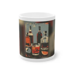 Liquor Bottles and Rocks Glass Mug