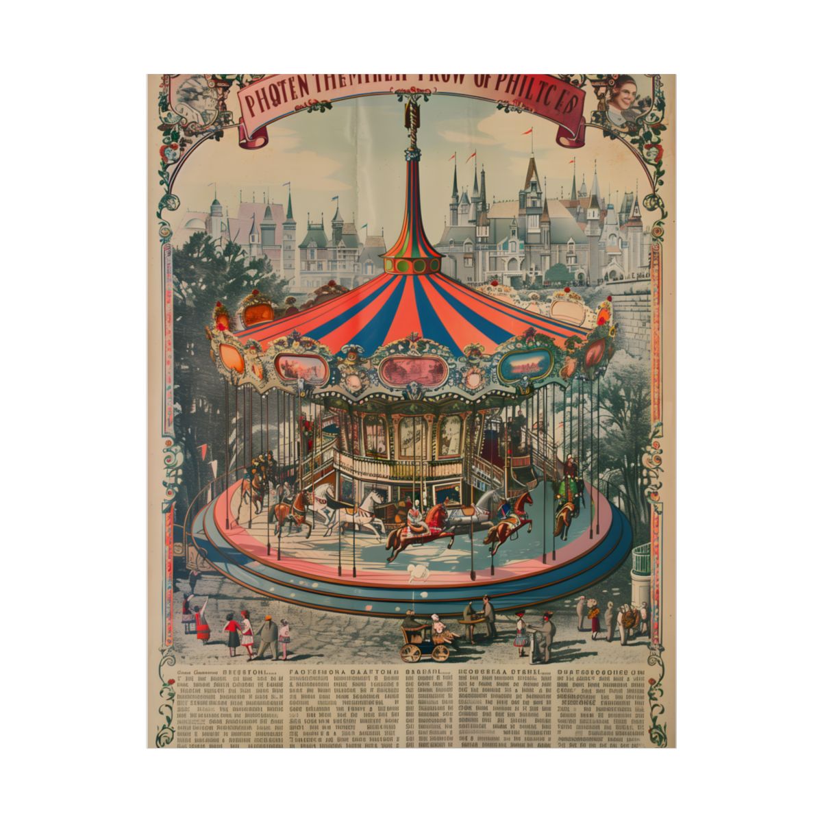 Vintage Disney Attraction Poster: Retro Artwork - Poster