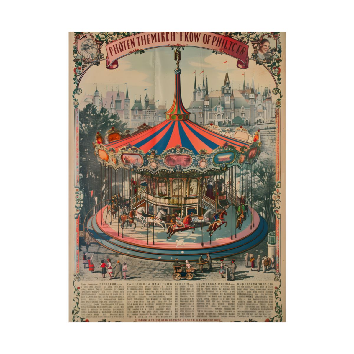 Vintage Disney Attraction Poster: Retro Artwork - Poster