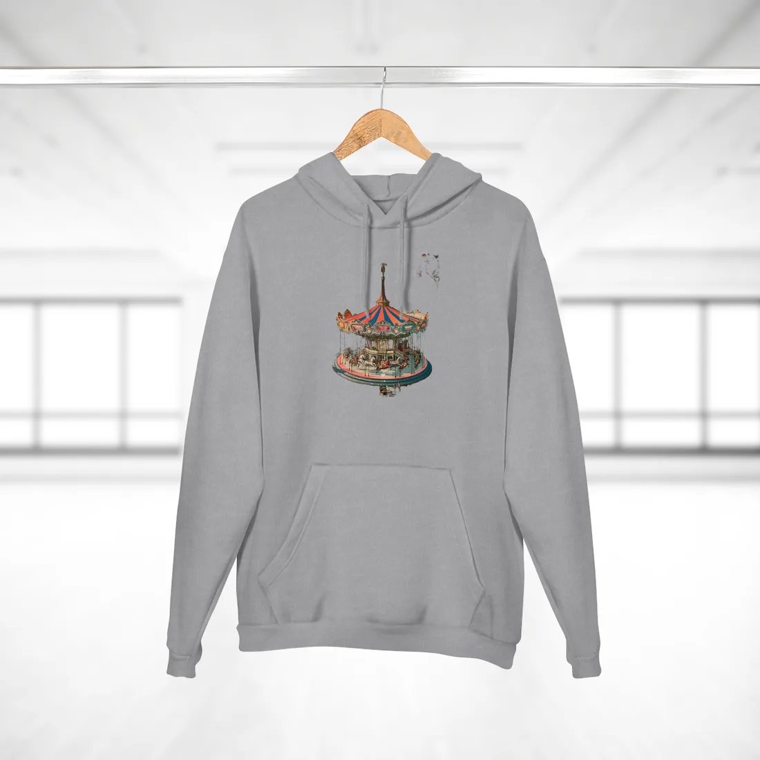 Vintage Disney Attraction Poster: Retro - Hoodie (Heather Grey)