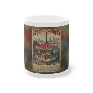 Carousel with Striped Canopy Mug