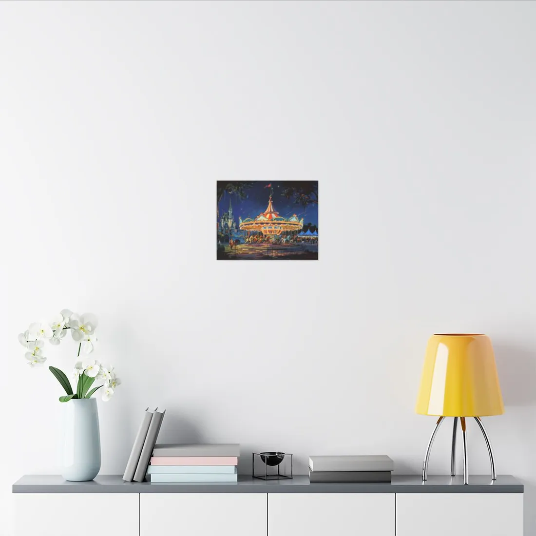 Vintage Disney Attraction Poster: Retro Theme Park Art - Canvas