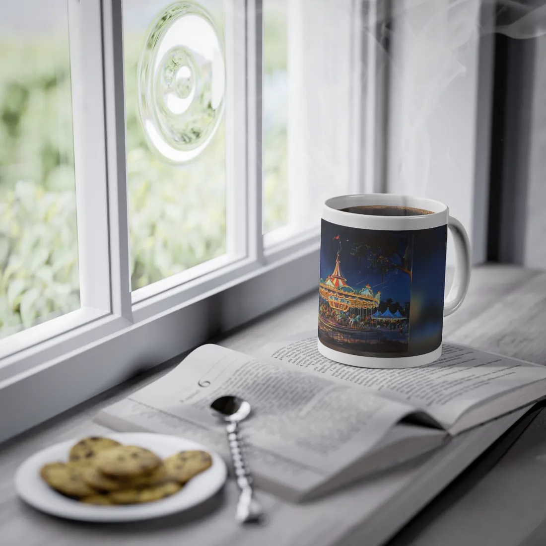Vintage Disney Attraction Poster: Retro Theme Park Art - Mug