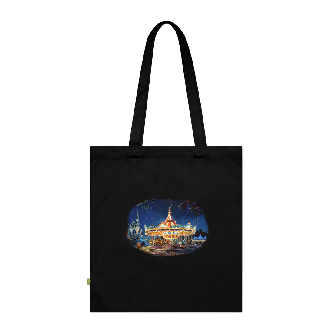 Vintage Disney Attraction Poster: Retro Theme Park Art - Tote Bag (Black)