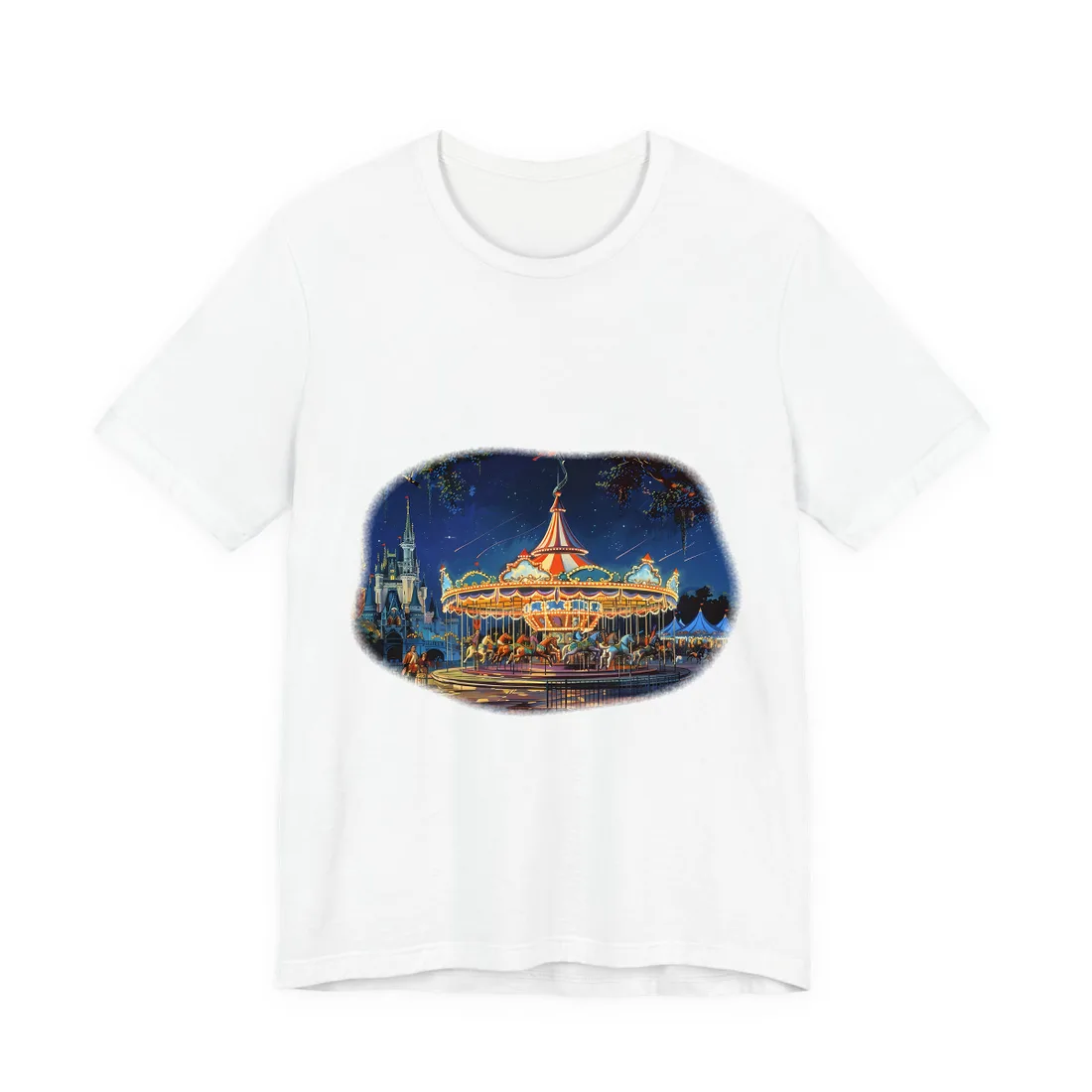 Vintage Disney Attraction Poster: Retro Theme Park Art - T-Shirt (White)