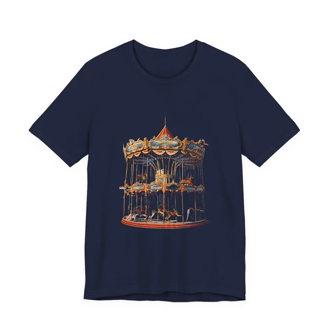 Vintage Disney Attraction: Retro-Themed - T-Shirt (Navy)